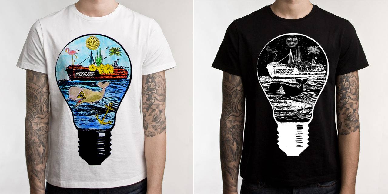 t-shirt e menu per "mascalzone"  Lungomare Dante Alighieri, 52, 60019 Senigallia AN